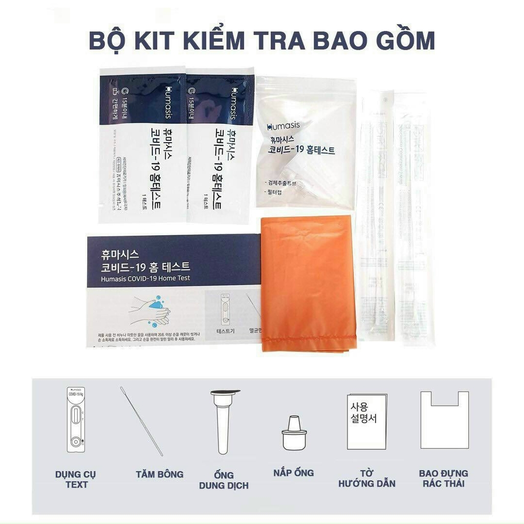 Bộ test nhanh COVID-19 Ag Humasis Hàn Quốc - Ảnh 3
